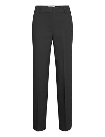 Slfrita Mw Wide Pant Black B Noos Suoralahkeiset Housut Musta Selected Femme