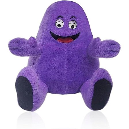 QU/Grimace Shake Sød Plys Legetøj Plysdyr Fyldt Dyr Legetøj Spilledukke