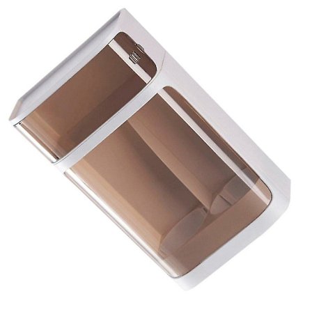 Seinään kiinnitettävä kertakäyttökuppien annostelija ja säilytyslaatikko