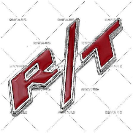 Metall R/t Rt Logo Emblem Badge Bil Front Grill Klistermärken För Dodge Journey Charger Challenger Caliber Nitro Ram Bil Styling Boris