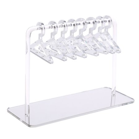1 sæt ørering udstillingshylster Akryl bøjle form bordplade ørering D