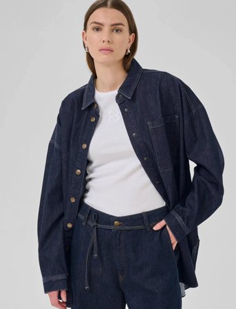 My Essential Wardrobe Malomw 143 Shirt - Navy - 46