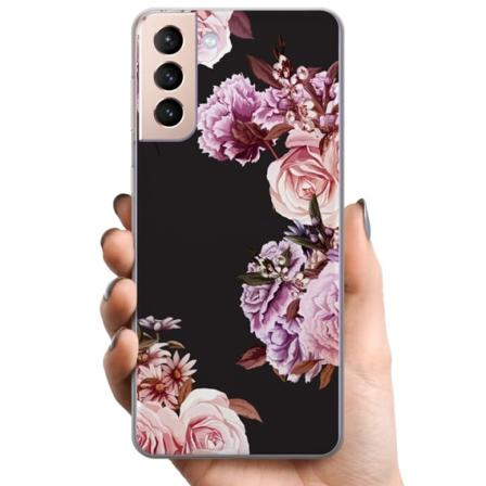 Samsung Galaxy S21 TPU Mobilcover Blomster