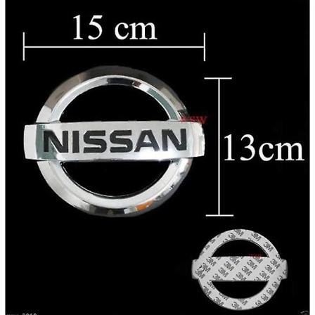 Nissan Emblem Krom 15cm X 13cm Bakluke