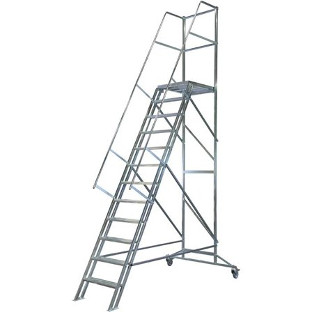 Laggo Stål Mobil Trappa 12 steg, Stegar & ställningar