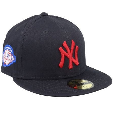 New Era - MLB - Blue - fitted - Cap - New York Yankees Patch 59FIFTY Navy/Red Fitted - Hatstore