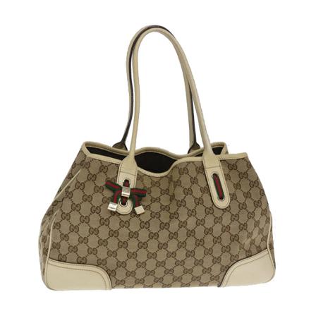 Gucci Vintage, Pre-owned pattern Beige, Dames, Maat:ONE Size,Canvas