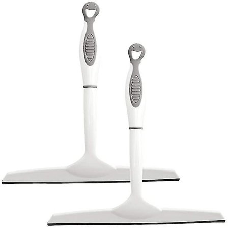 2 stk Vinduer Squeegee Silikon Dusj Squeegees Lang Håndtak
