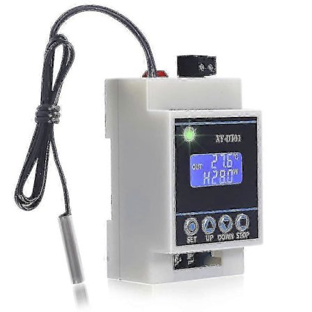 Digital Temperaturregulator Termostat -40C till 110C med LCD-display & Vattentät Sensor YVL