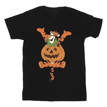 Nalle Puh Flickor Tigger Pumpa Bomulls T-shirt 5-6 År B