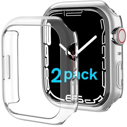 2 st AHASTYLE Apple Watch Series 8 (41 mm) skal - Transparent