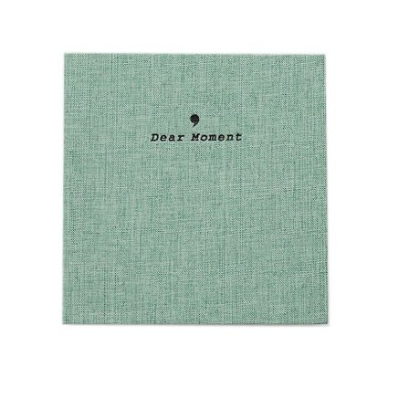 Style Ramie -valokuva-albumi Fujifilm Instax Wide 300/210 -kameran välittömille 5 tuuman kuville (50 taskua) Vihreä