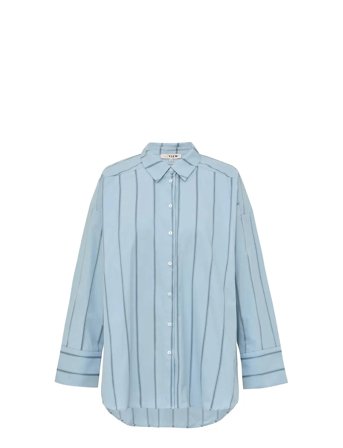 A-View Magnolia Stripe Shirt - Blue - 38