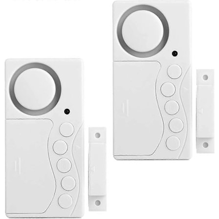 Pack Frysdörrlarm, Fönstersäkerhetslarm, 3/15/30/60 Sekunder, 4 I 1 Dörrsensor [DB]