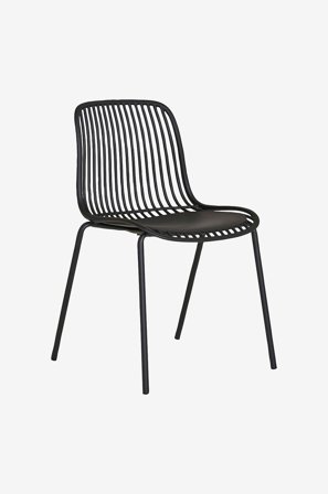 House Nordic - Utemöbler Branson - Set om 4 - Svart - Matstolar - Från Homeroom