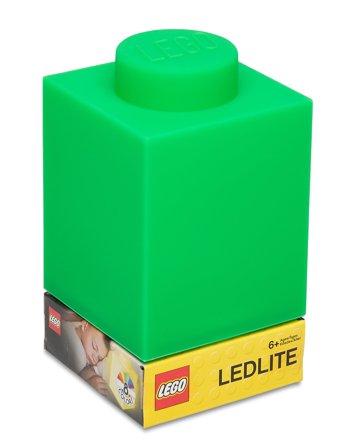 LEGO Lego Ikonisk, Silikoneklods 1000% Med Led-Lys Grøn - Green - ONE SIZE
