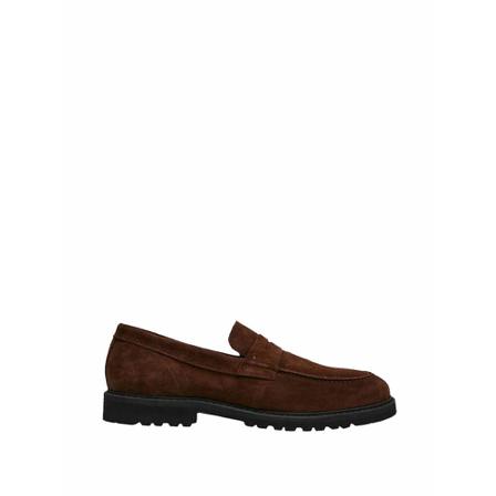 Selected Homme Instappers , Bruin , Heren , Maat: 44 EU Instappers & Slip ons
