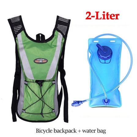 Cykelryggsäck Vattenväska 2L MTB Bike Hydration Ryggpackning Cykelridning Rugsäck Utomhussport Bergsbestigning Set