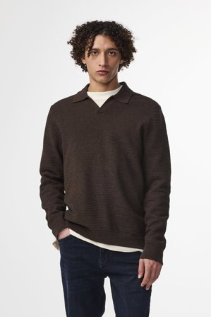 NN.07 Paul Polo Male Brown Organic Cotton