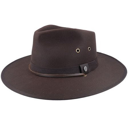 Jaxon & James - Brown - traveler - Hat - Oilcloth Aussie Brown Traveller - Hatstore