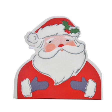 60st jul papper plysch jultomte vävnad julfest dekoration Servett