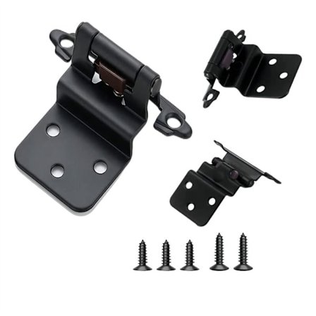 20 stk. 3/8 tommer forsænkede skabshængsler med selvlukkefunktion - halvt skjulte køkkenskabshængsler