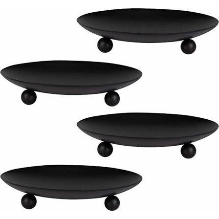 Ljusstakar, Vintage Smidesjärn Ljusstake Bricka Retro Cande