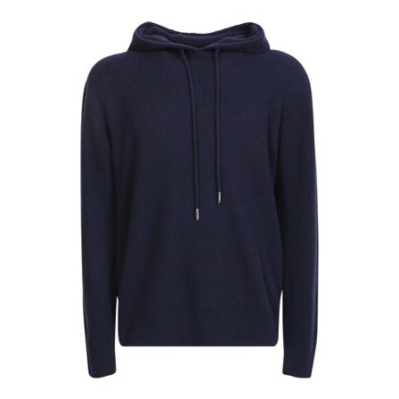 Moncler - Hood Tröjor - Blå - Herr - Storlek: S, Herr, Storlek: S
