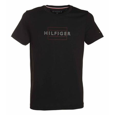 Tommy Hilfiger, T-Shirts Czarny, Mężczyzna, Rozmiar: M