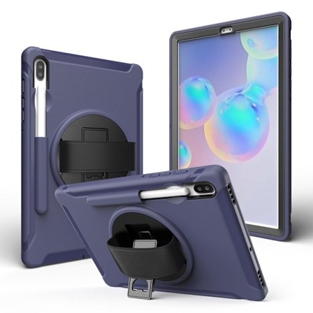 Samsung Galaxy Tab S6 360 vridbart kombinationsfodral - Mörkblå