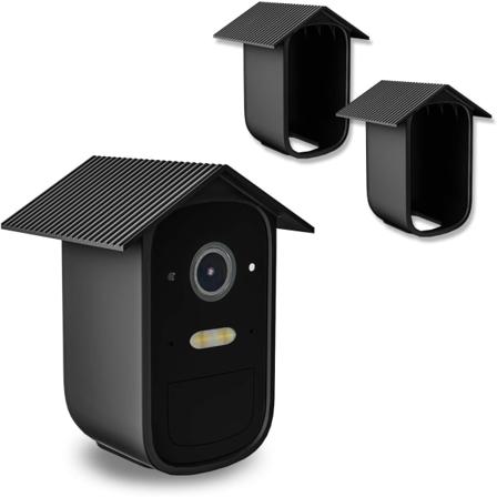 2 pakkauksen cover eufyCam 2C Pro -turvakameralle - Naamiointi ja lisävaruste - Vedenpitävä ja UV-suoja - Musta