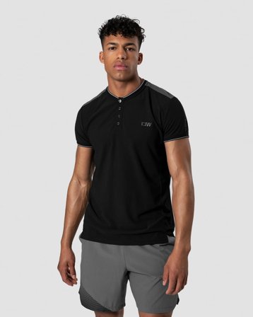 Smash Padel Polo Black Men