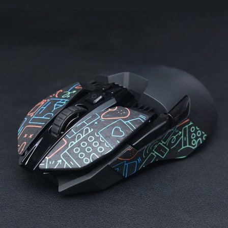 Musmatte-sider, svetteresistente grep-tape, sklisikker øglehud for Logitech G900 G903 Hero, suger opp svette, 13 stk