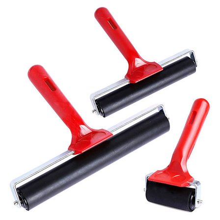 3 stk gummirulle gummi brayer limruller verktøy for gravering stempling tapet liming applikasjon 6/10/20cm