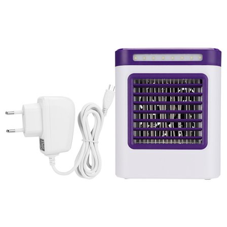 KECHAODA K9 Mini Luftkjøler Luftfukter for Skrivebord med LED-lys Lilla