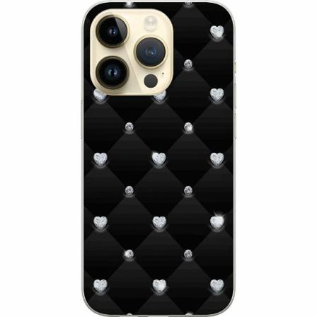 Apple Iphone 14 Pro Mjukt Skal - Diamant Hjärta