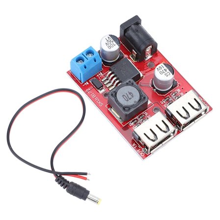 Solar Controller Spændingsregulator Board DC6V-30V til 5V med 2 USB-udgange