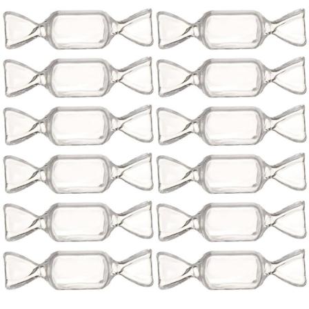 12 stk Søte Smykkebokser Transparent Smykkeskrin Oppbevaringsorganisator Sjarmboks Hvit 8X2.3CM White 8X2.3CM