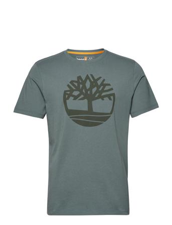 Ss Kennebec River Tree Logo Tee Green Timberland