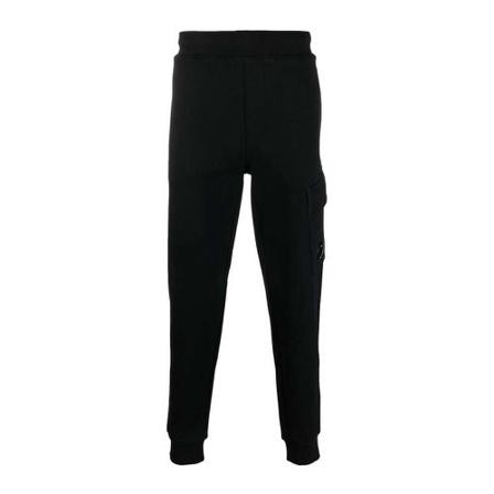 C.p. Company, Diagonal Raised Fleece Track Pants Czarny, Mężczyzna, Rozmiar: L