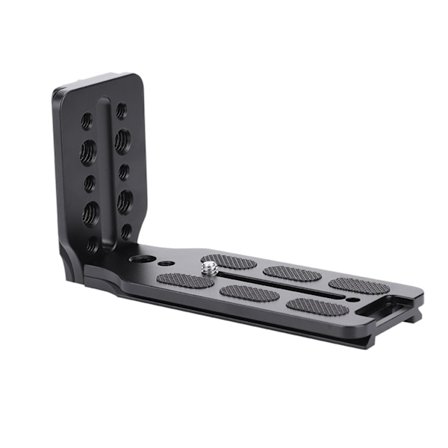 Lettvekts L-brakett i aluminiumslegering med 1/4-tommers skrueforlengelse for kamerastabilisator