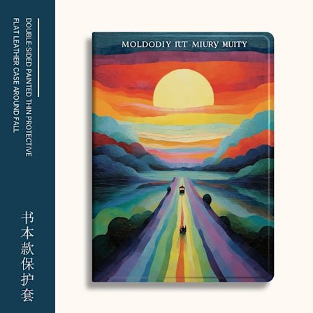 Stilrent fodral för iPad Air 4/5 10.9" Bok Regnbåge Båt Mjuk Mini