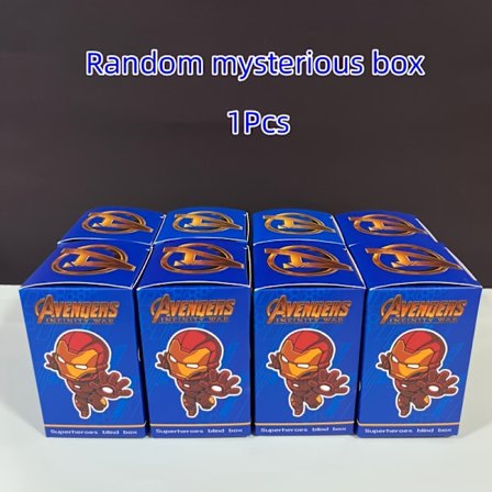 1 stk. Tilfeldig overraskelsesboks | Marvel Hero Spider-Man-figur, perfekt for bildekorasjoner, julepynt, flott gave til venner | Blandet farge