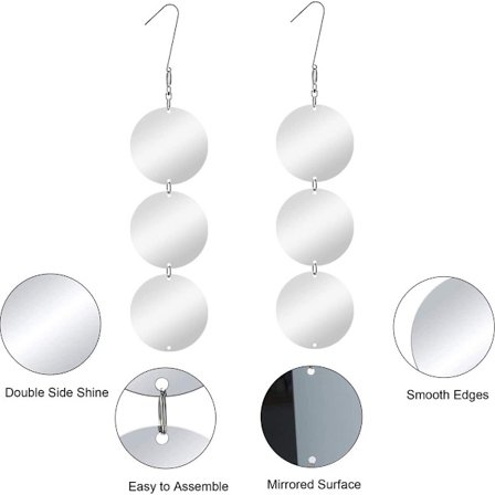 Suuri 24 osan paketti - erittäin heijastavat kaksisivuiset lintupelotteet