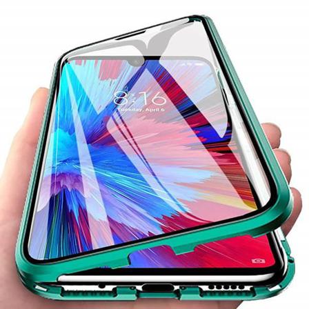 Samsung Galaxy S20 Plus Magnetiskt 360° Skydd Härdat Glas Grön