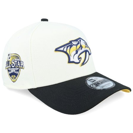 New Era - NHL White adjustable Czapka Z Daszkiem - Hatstore Exclusive x Nashville Predators All Star Game 16 9FORTY Chome A-Frame Adjustable @ 