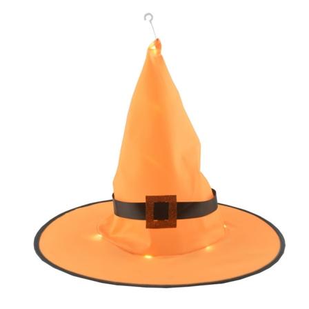 2st Halloween Glödande Häxhatt Orange Häxhatt Cosplay wi