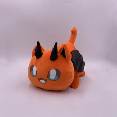 Meemeows Food Aphmau kattedukke fyldt legetøj Plysdukker Munk 25 cm - Perfekt Demon
