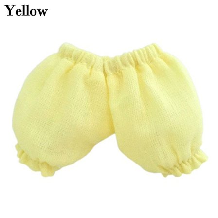 Muotishortsit Vaatteet Nuken puuvillahousut KELTAINEN