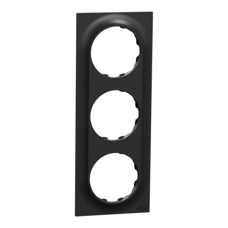 Elko EKO50005 Ram 3-roms Svart, Strømbrytere & vegguttak